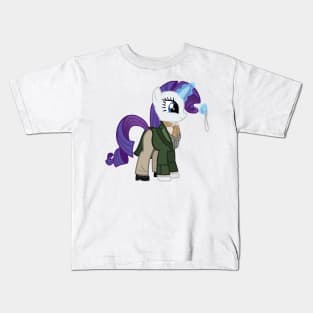 Rarity as the 8th Doctor Kids T-Shirt